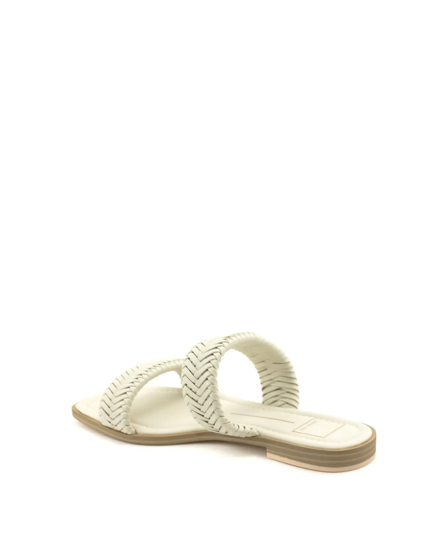 *00% satisfaction Flats Toe Squared Supportive team Ivory Open Inya Dolce Woven Slip Straps Sandals Stella On Vita