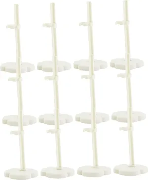 12pcs Doll Display Stands for Mini Figures Sturdy Doll Holders Action Figure Support for Boys and Girls Rooms for Displaying Shelves Tables