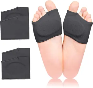 2 Pairs Metatarsal Pads with Gel Pad for Women and Men, Foot Pads for Ball Pain Relief, Morton's Neuroma, Metatarsalgia Support