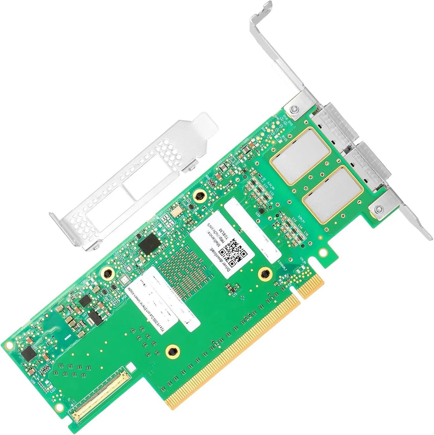 200GbE Smart NIC Card for Mellanox MCX653106A-HDAT-SP, PCIe 3.0/4.0 x16 200Gb VPI Ethernet NIC with Mellanox ConnectX-6 Dx Chipset,Dual QSFP56 HDR IB Network Card Support RDMA
