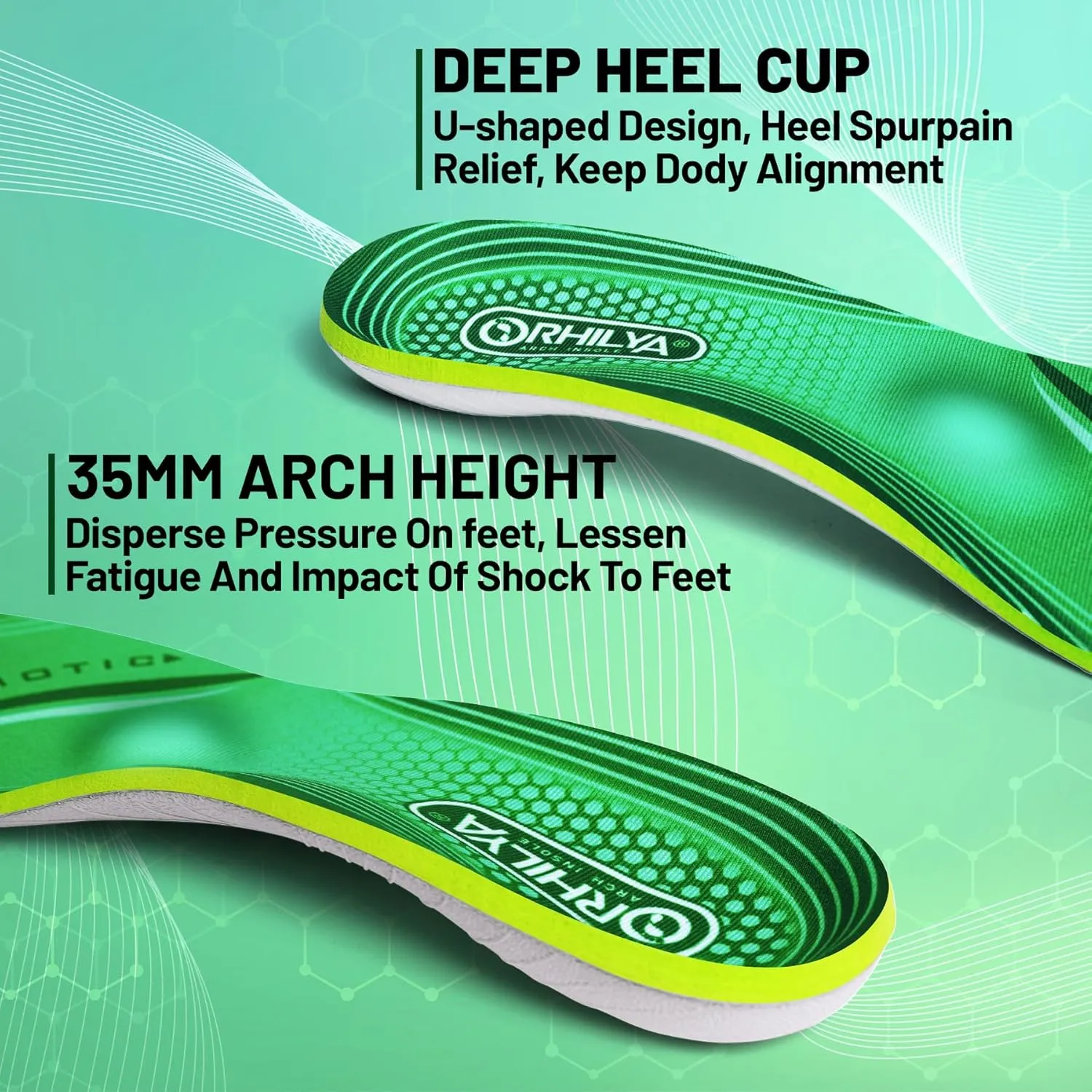 220lbs  High Arch Support Insert Plantar Fasciitis Relief Metatarsal Pain Orthotic Insole for Men & Women Standing All Day, Flat Feet Heel Comfort Work Boot Shoe Inserts,270MM Size 8