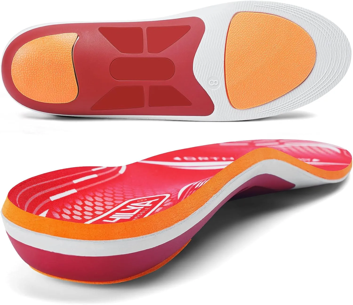 220lbs  Plantar Fasciitis Relief Foot Pain Arch Support Insert Orthotics Insole, Women Men Shoe Inserts Standing All Day, Comfort Cushion Work Boot Insole Flat Feet Heel Spur Size 12, 305MM
