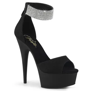 6 Inch Heel DELIGHT-625 Black Pu