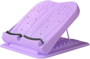 8Speed Adjustment Inclined Stretching Plate Folding Fitness Relax Standing Board Pedal Magnetic Massage Anti Slip Foot Trainer,Purple