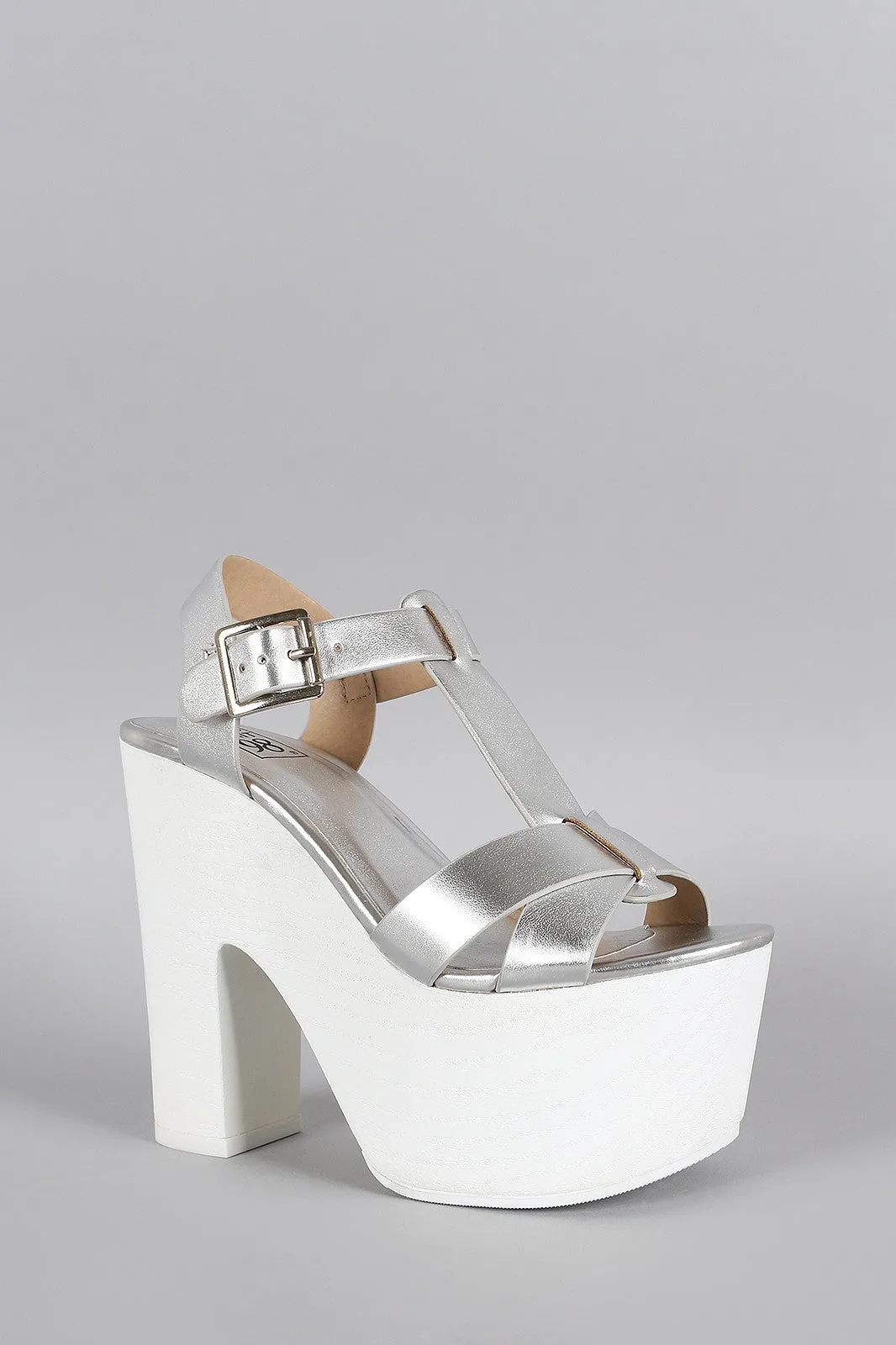 98 Wood Speed Faux Limit Metallic Platform Open Great price Cross Verified Toe Strap