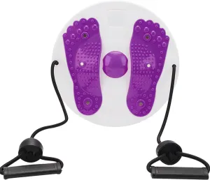 Ab Twist Waist Disc Board,Adjustable Waist Trainer Twisting Disc with Handles,Waist Slimming Balance Rotating Disc with Massage Foot Sole for Slimming Waist Arms Hips and Thighs