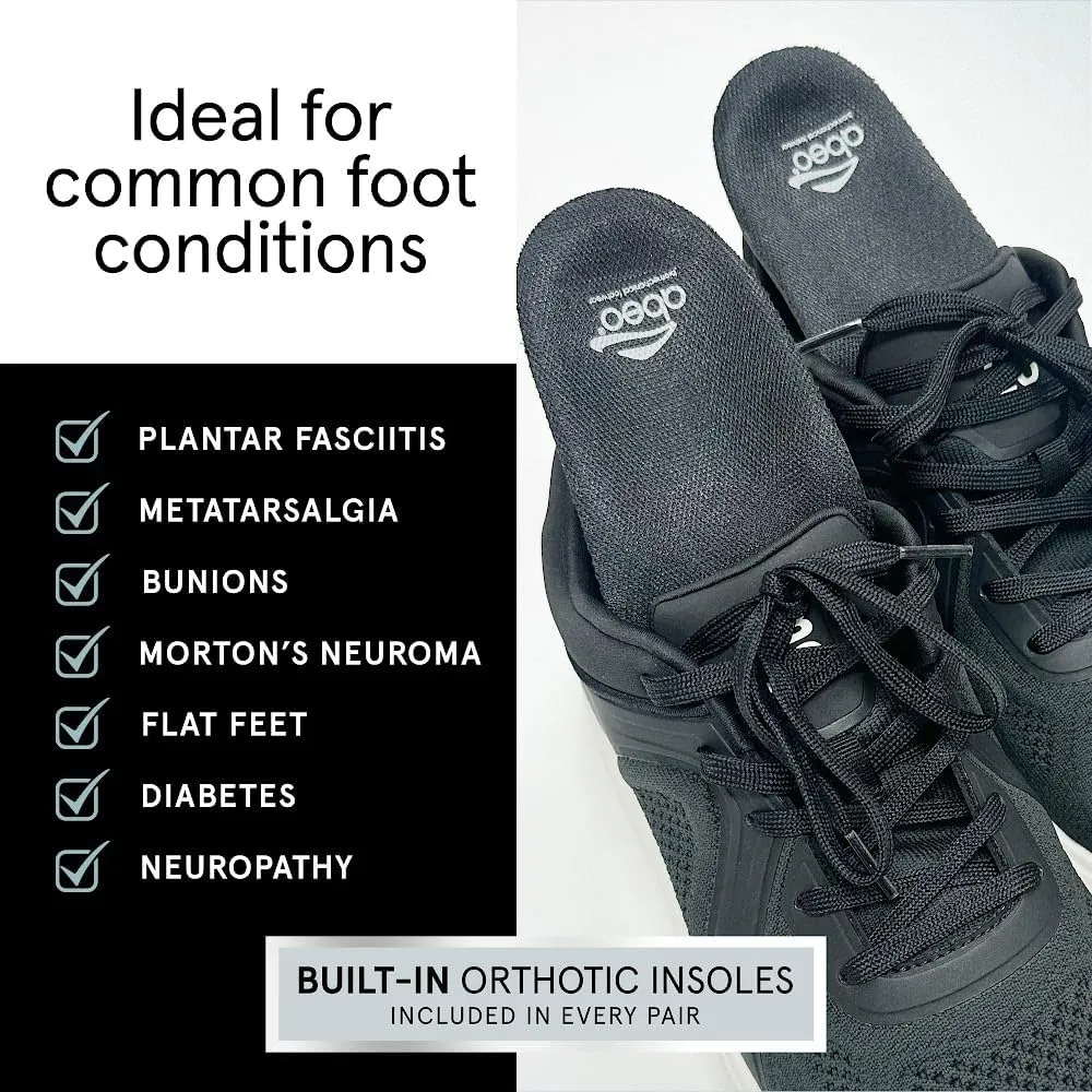 ABEO Neutral Premium Insoles for Women | Plantar Fasciitis Relief | Arch Support Inserts | Shoe Insoles Black 5.5 Medium