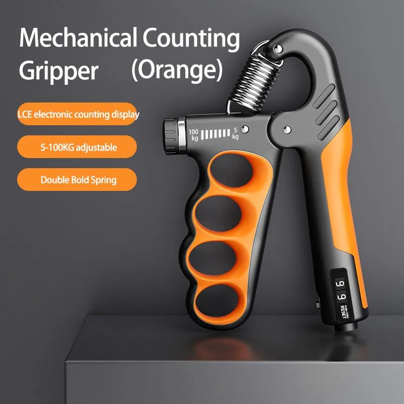 Adjustable Hand Grip Strengthener - (5-100kg) with Automatic Counting 💪🔢