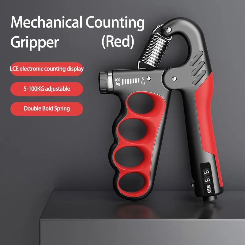 Adjustable Hand Grip Strengthener - (5-100kg) with Automatic Counting 💪🔢