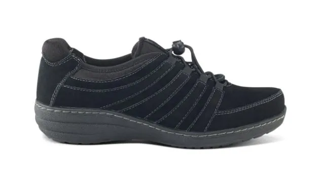 Aetrex Black Laney Slip On Womens Comfort Shoes BB320