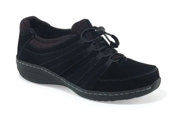 Aetrex Black Laney Slip On Womens Comfort Shoes BB320