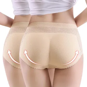Aimery women 2pcs Seamless Butt Lifter Shapewear Padded Booty Pads Control Panties Hip Enhancer Underwear Body Shape Panty