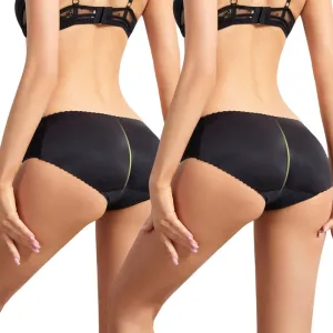 Aimery women 2pcs Seamless Butt Lifter Shapewear Padded Booty Pads Control Panties Hip Enhancer Underwear Body Shape Panty
