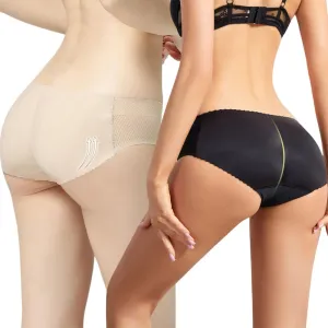 Aimery women 2pcs Seamless Butt Lifter Shapewear Padded Booty Pads Control Panties Hip Enhancer Underwear Body Shape Panty