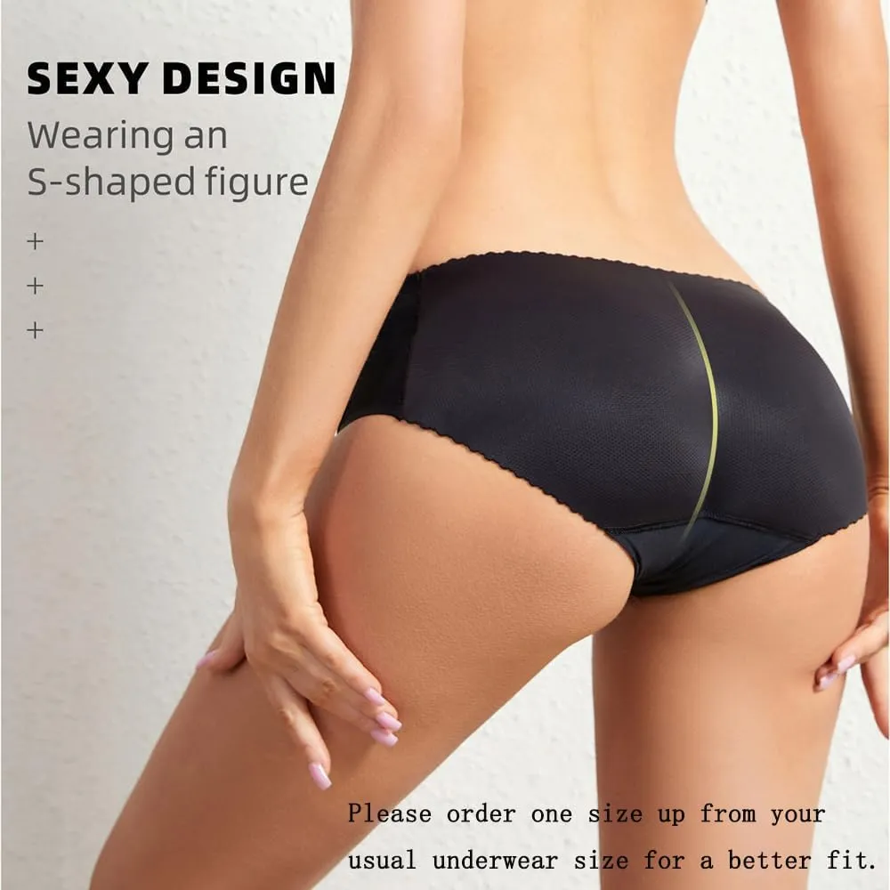 Aimery women 2pcs Seamless Butt Lifter Shapewear Padded Booty Pads Control Panties Hip Enhancer Underwear Body Shape Panty
