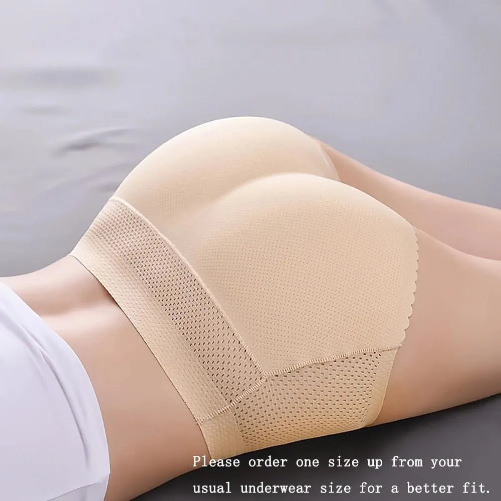 Aimery women 2pcs Seamless Butt Lifter Shapewear Padded Booty Pads Control Panties Hip Enhancer Underwear Body Shape Panty