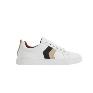Alexandra Trainer Neutral Tri-Colour Leather