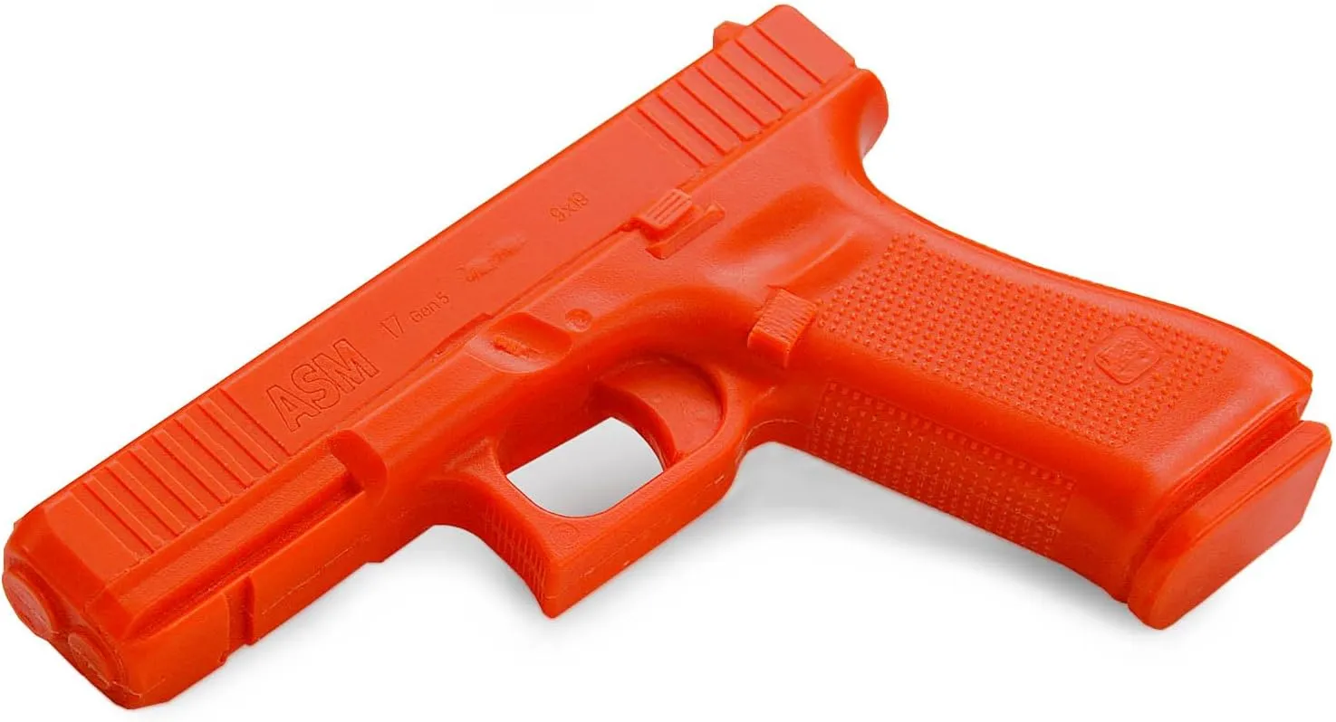 American Safety Trainers - Non-Functional Solid Polymer Training Guns - Blaze Orange - U.S.A. - Safe Practice Aides - Fits Model Specific Holsters