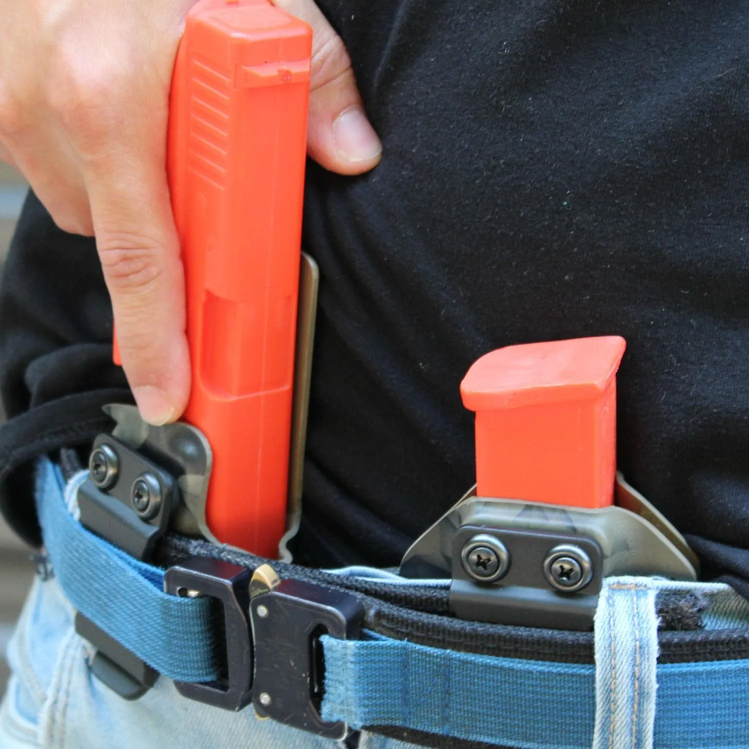 American Safety Trainers - Non-Functional Solid Polymer Training Guns - Blaze Orange - U.S.A. - Safe Practice Aides - Fits Model Specific Holsters