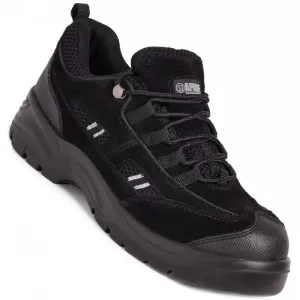 Apache Unisex Black Suede Safety Trainer