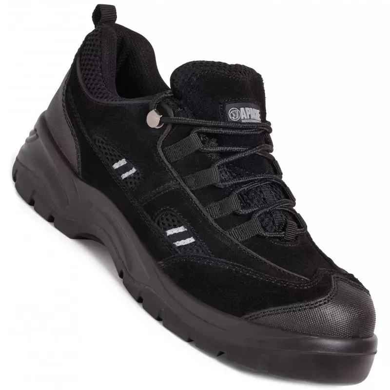 Apache Unisex Black Suede Safety Trainer