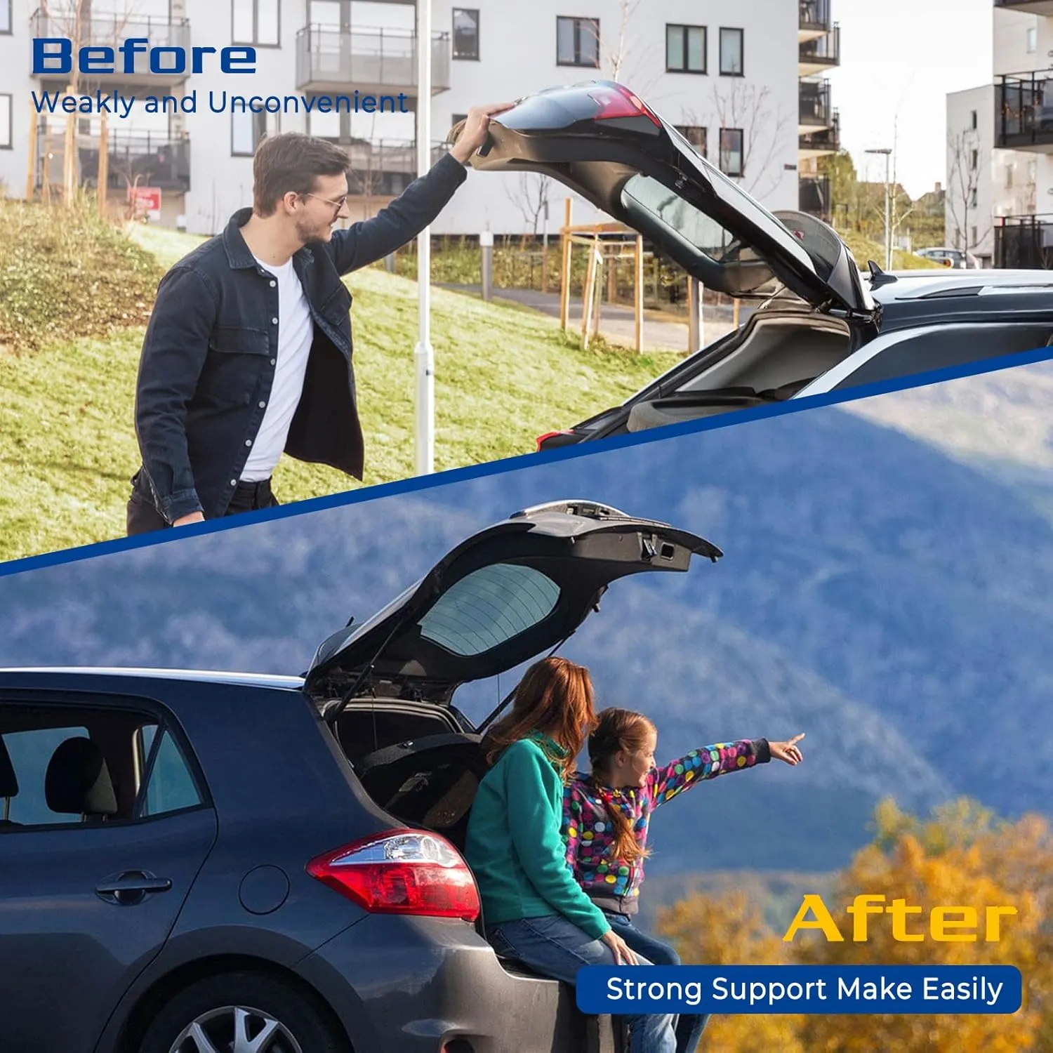 ARANA Rear Hatch Struts for Subaru Forester 2014-2018, Trunk Shocks Lift Support Fits 2014-2018 Subaru Forester 2.0XT/2.5i/X/XS/XT/XSL/Limited/Premium/Turing Models(with Power Liftgate), 2 Pcs