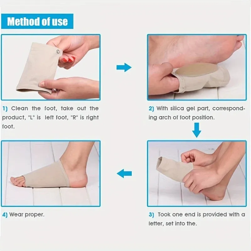 Arch Support Compression Sleeves for Flat Feet
