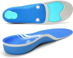 Arch Support Orthotics Insole Plantar Fasciitis Relief Flat Feet para Heel Pain overpronation Inserts Men Women 220  lbs Walk Standing All Day Work Boot Shoe Insoles (Men 6-6 1/2 | Women 8-8 1/2)