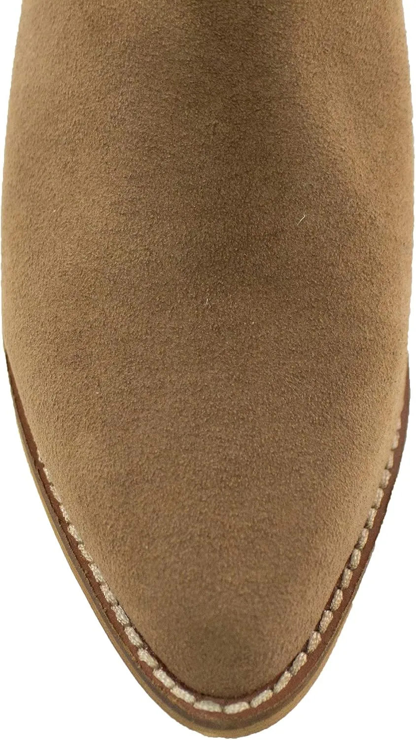 ARiderGirl Womens Sissy Stacked Heel Snake and Cow Print Pointed Toe Slip-on Mule