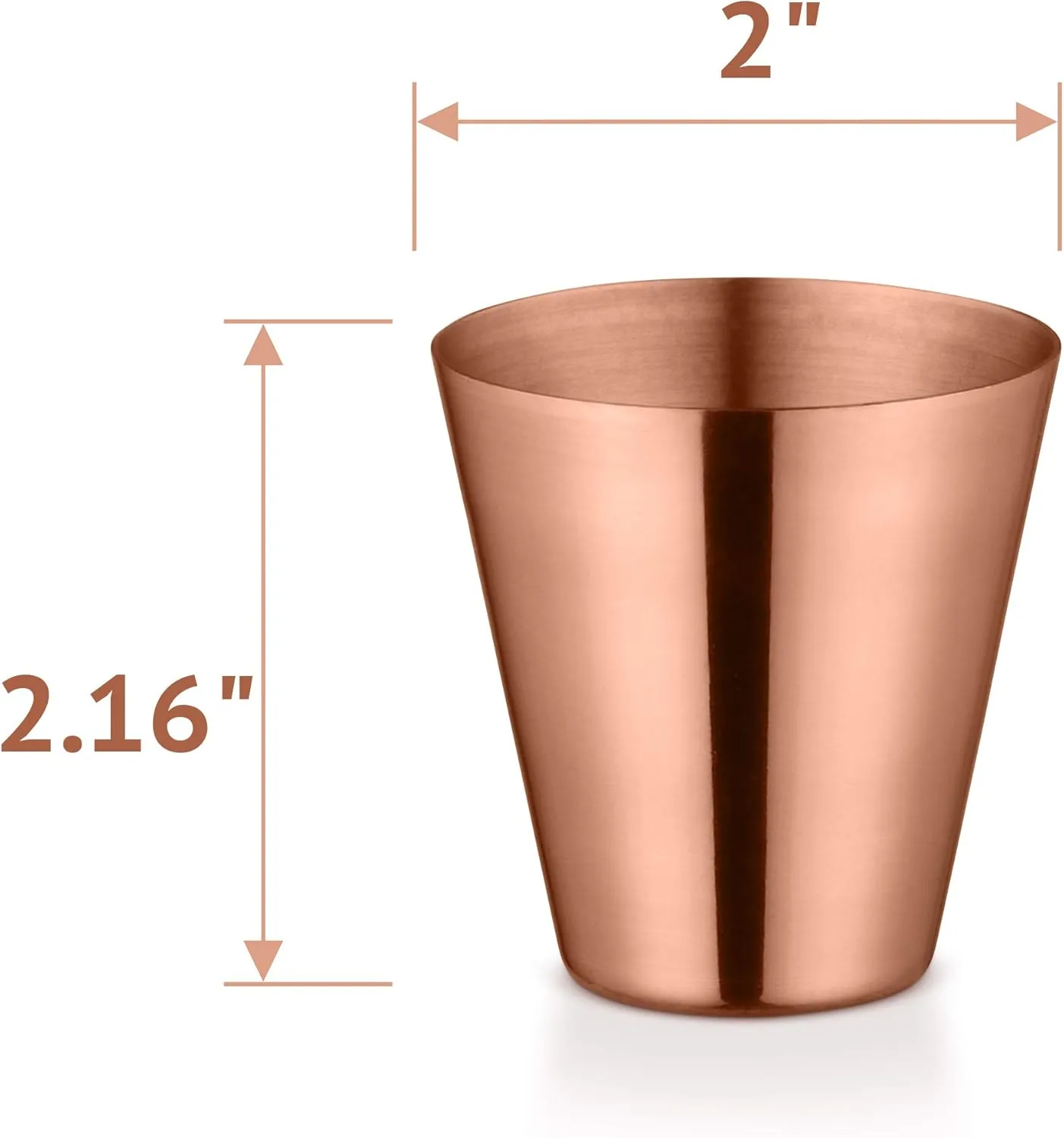 Avador® Set of 4 Handcrafted 100% Pure Copper Moscow Mule Mugs with Shot Glass Hammered Finish 16 Oz. Elegant & Modern Set for Special Occasions | Gifting | Wedding Favors | Beverage Tasting