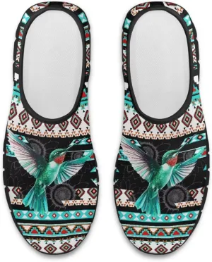 Aztec Walking Shoes for Women Casual Slip On Non Skid Flat Sneakers Fashion Breathable Tennis Work Footwear