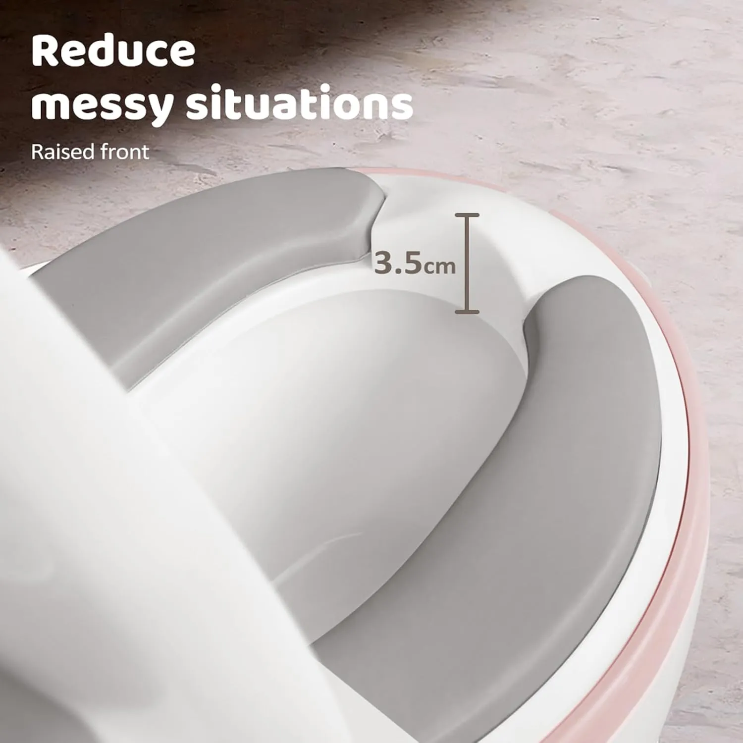 Baby Safety Toilet Training ,Toddler Children Non-Slip Lifelike Soft PU Seat & Wipe Storage Removable Bucket