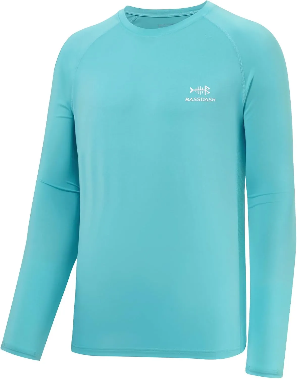 BASSDASH Men’s Fish Graphic UPF 50  Long Sleeve Fishing Shirts Sun Protection Breathable Moisture Wicking T-Shirt