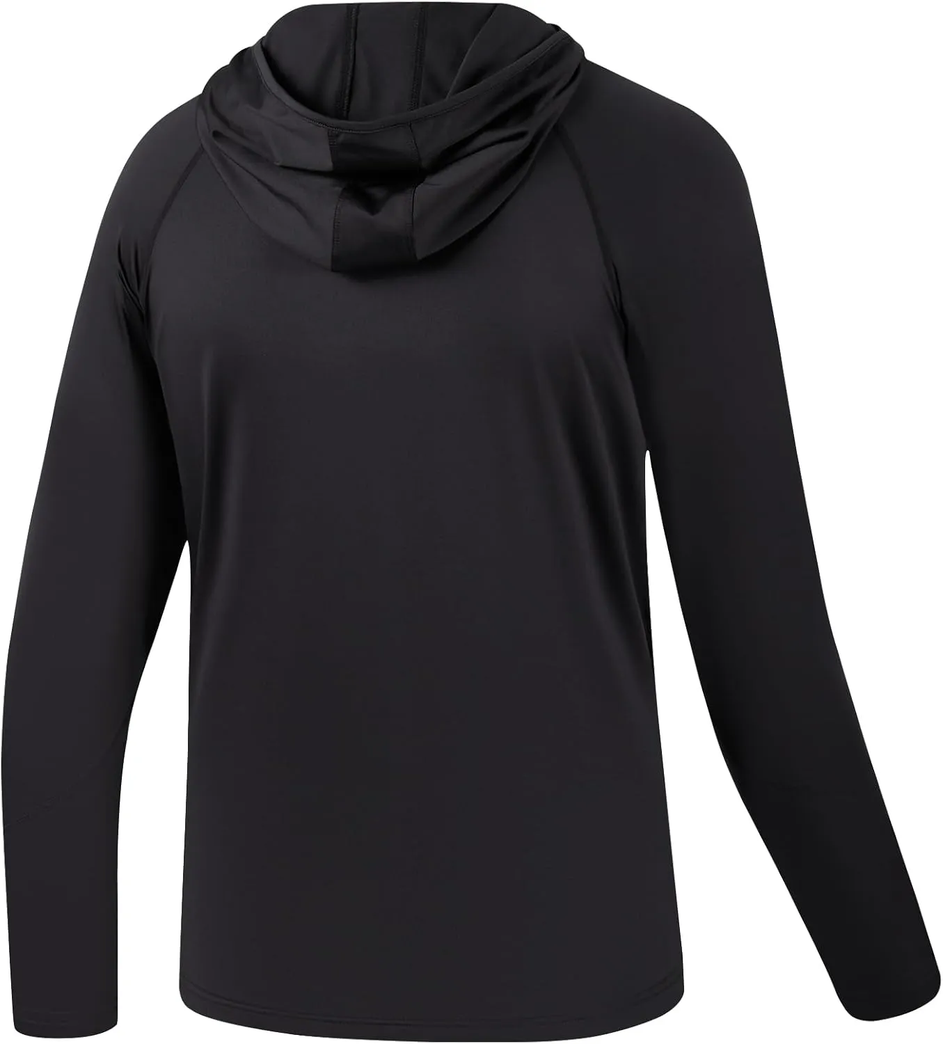 BASSDASH Youth UPF50  Performance T Shirt with Hood Long Sleeve Fishing Hiking Sun Shirt FS03Y