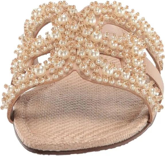 Bay Slip-On Slide Open-Toe Sam Warm Luxurious Edelman Mule Flats Limited edition range Leather Sandals Tan