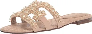 Bay Slip-On Slide Open-Toe Sam Warm Luxurious Edelman Mule Flats Limited edition range Leather Sandals Tan