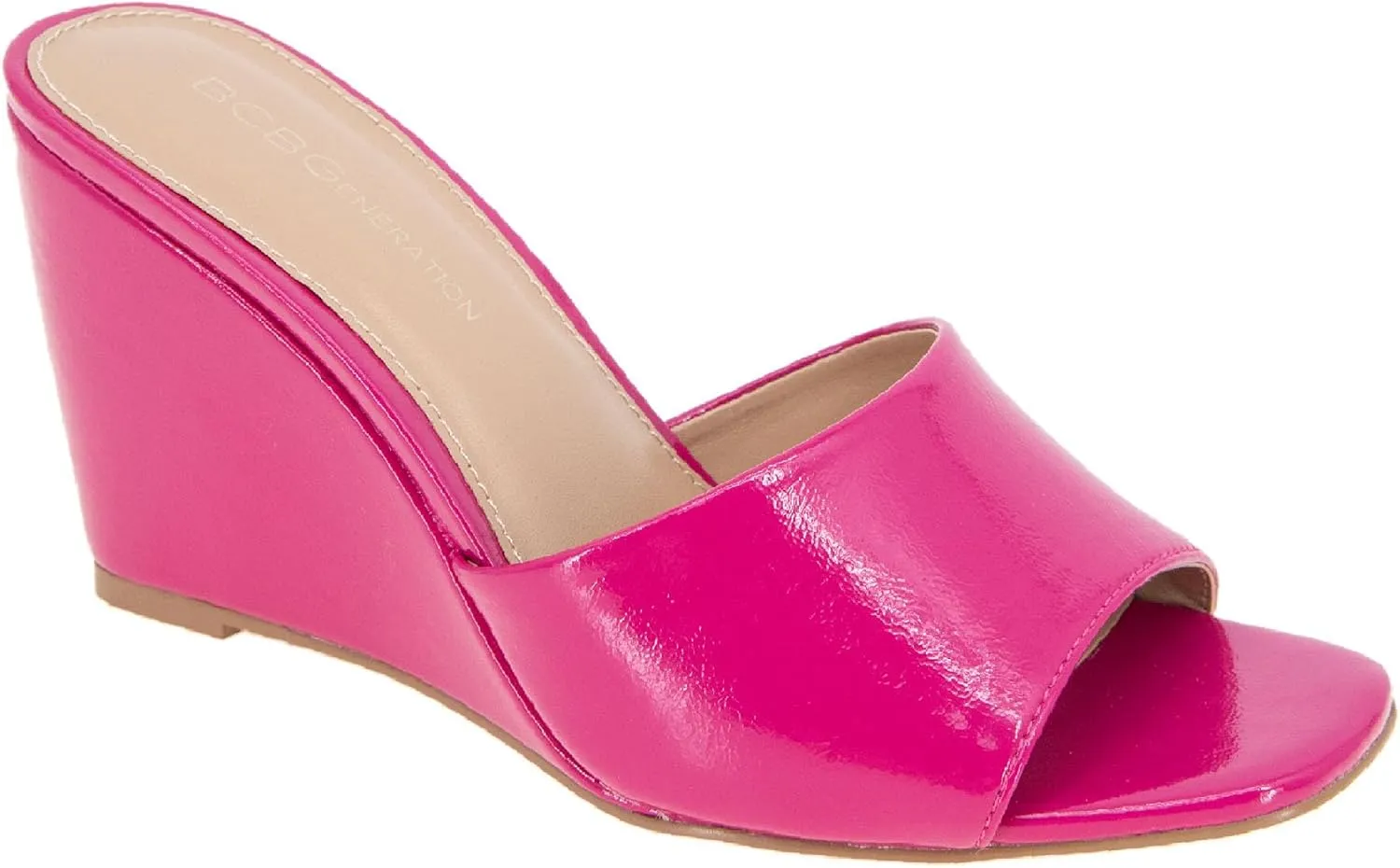 BCBGeneration Women's Glam Sliver Wedge Sandal