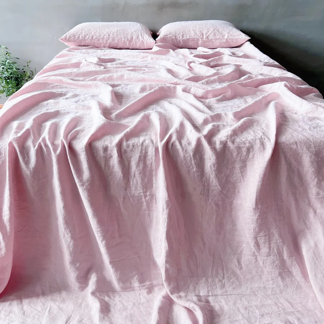 Bed Linen Flat Sheet Lilac Pink