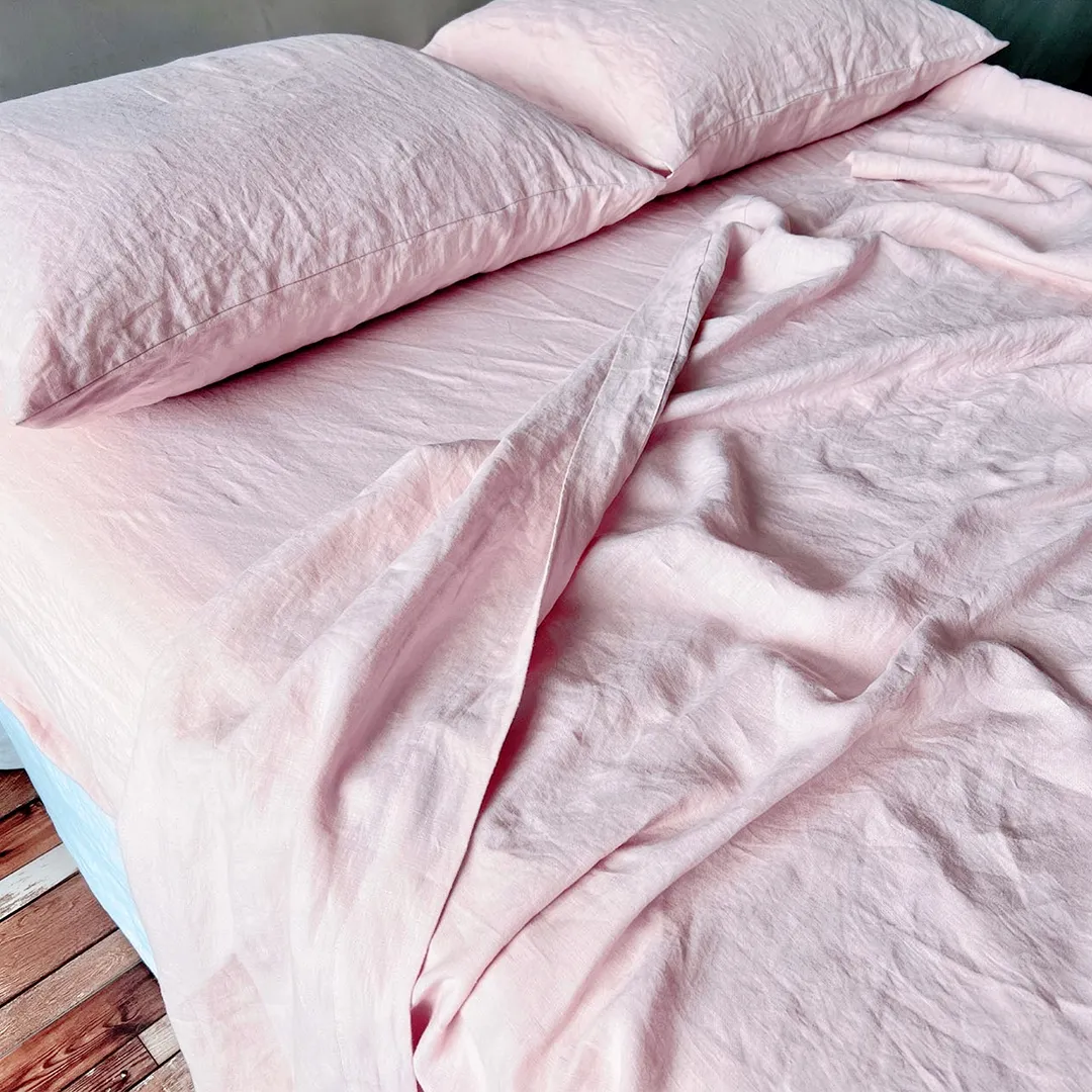 Bed Linen Flat Sheet Lilac Pink
