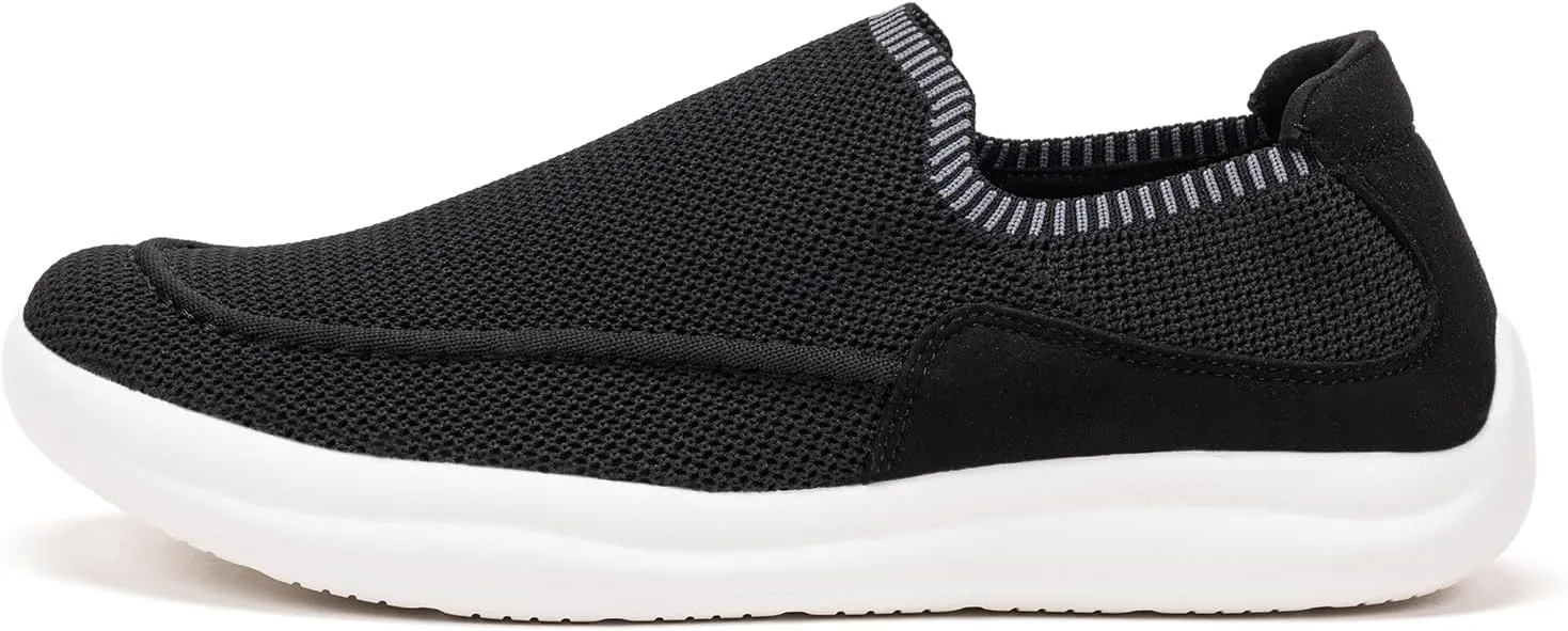 BEJINASH Men’s Slip-on Walking Shoes, Lightweight Breathable Go Walk Shoes with Arch Support,Comfortable Casual Loafers Shoes