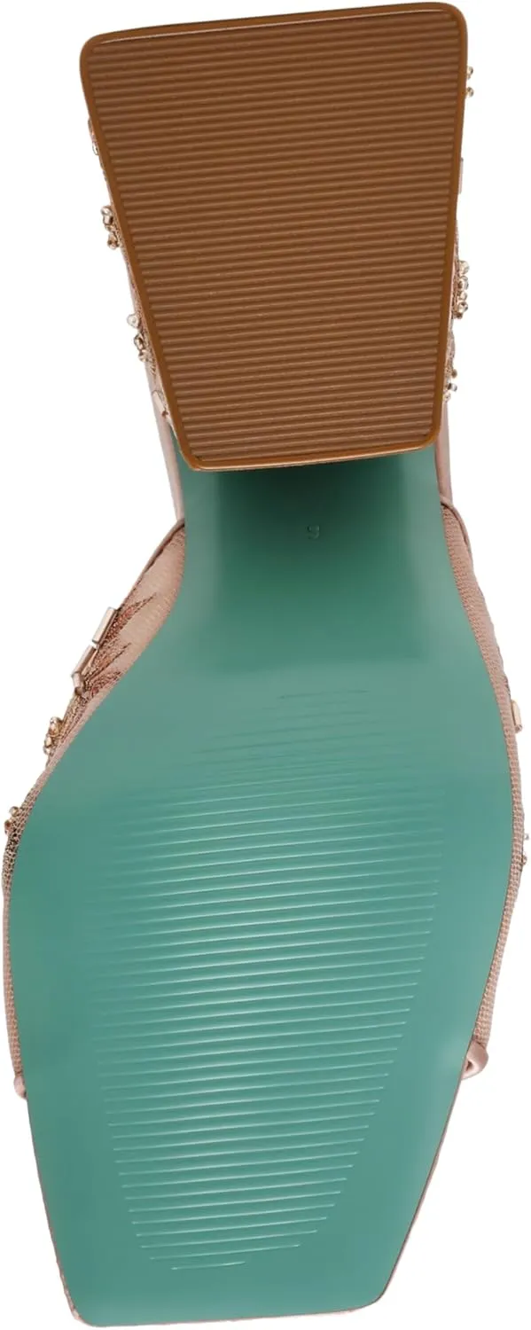 Betsey Johnson Women's Roo-e Heeled Sandal