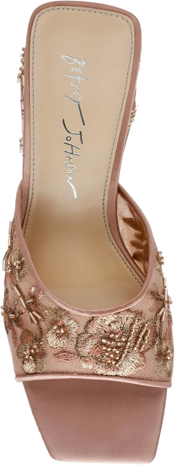 Betsey Johnson Women's Roo-e Heeled Sandal