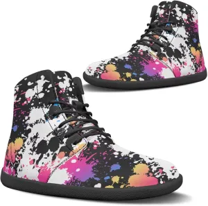 Binienty Unisex Men Women Barefoot Shoes Lace up High Top Minimalist Flat Sneakers Cross-Trainer Footwear