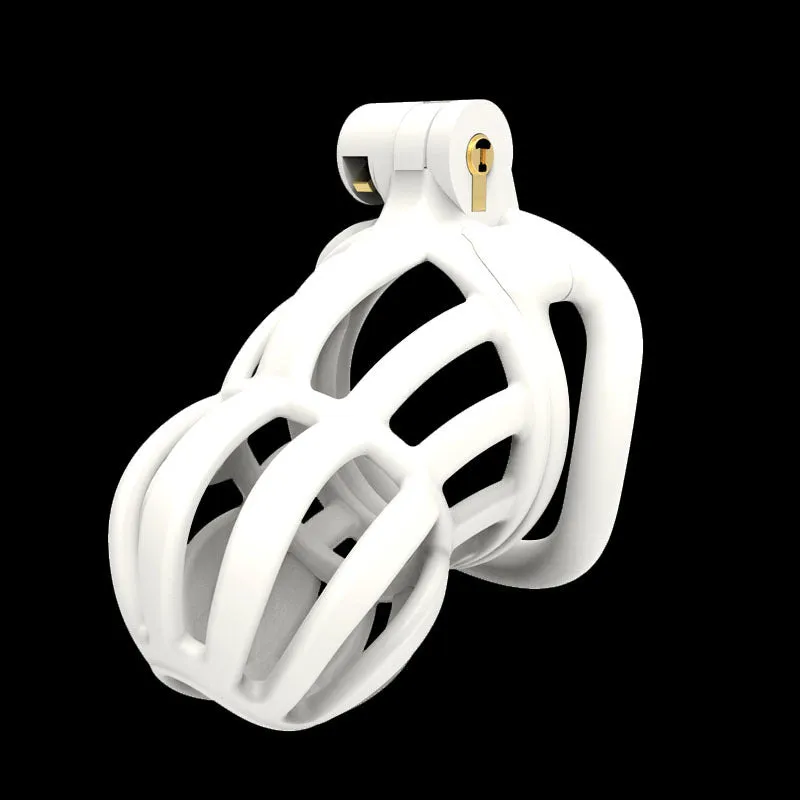 Black Chastity Lock, Breathable Men's Cobra Curve Ring