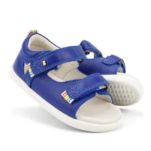 Bobux iwalk IW Rise Open Toed Leather Sandal Blueberry 639202 Clearance