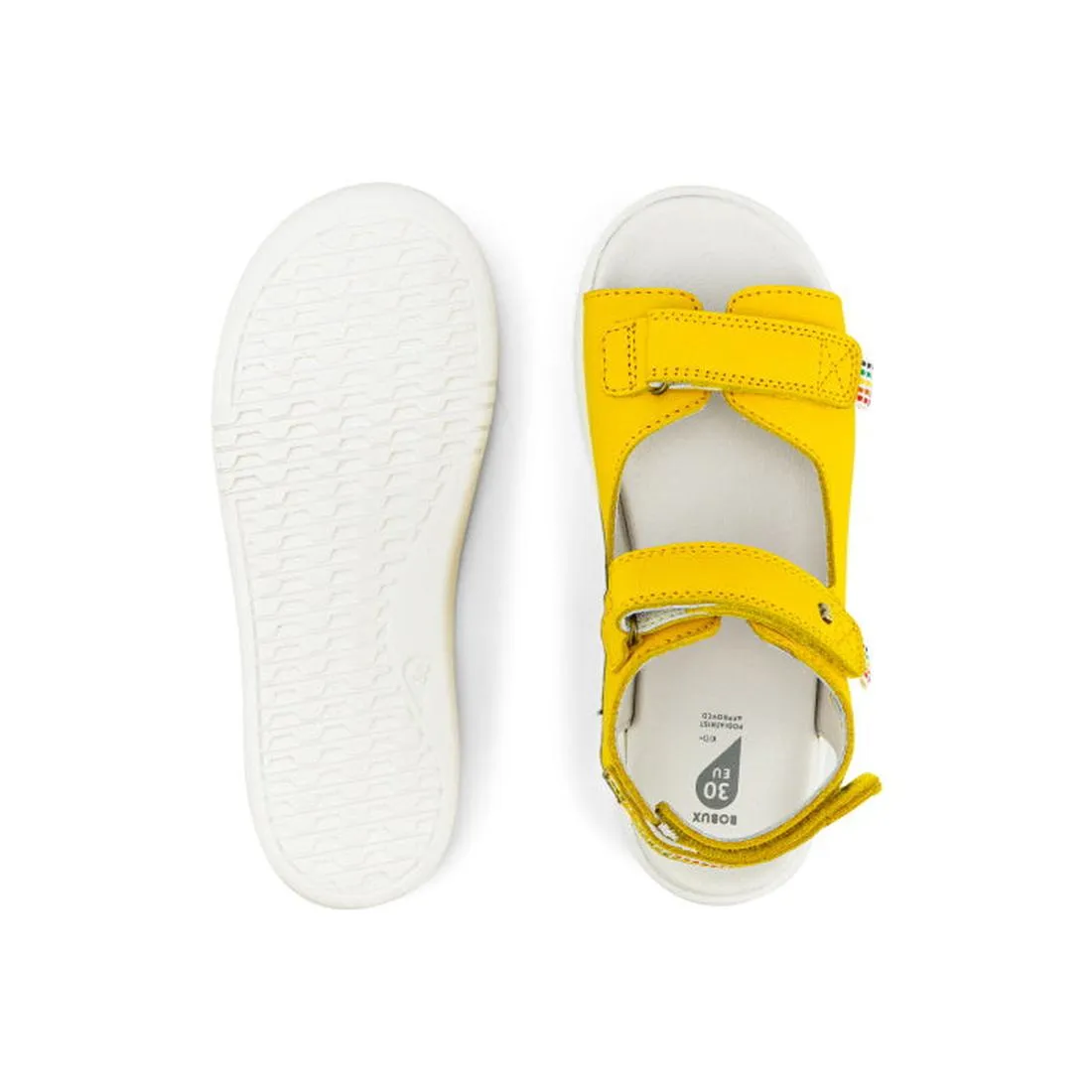 Bobux Kid   Plus Rise Open Toe Sandal Yellow 839103 Clearance