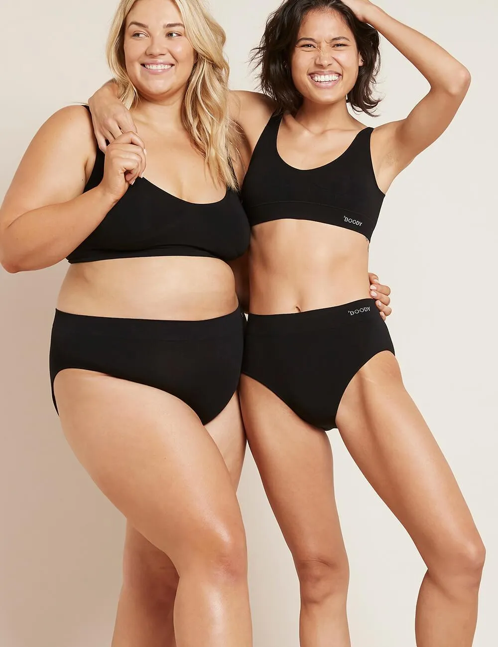 Boody Bamboo Full Briefs (Black, White, Nude, Grey Marle)