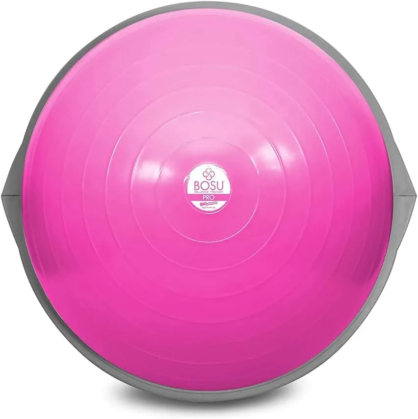 Bosu Pro Multi Functional Home Gym Full Body Balance Strength Trainer Ball Equipment with Guided Workouts and Pump