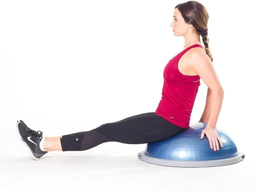 Bosu Pro Multi Functional Home Gym Full Body Balance Strength Trainer Ball Equipment with Guided Workouts and Pump