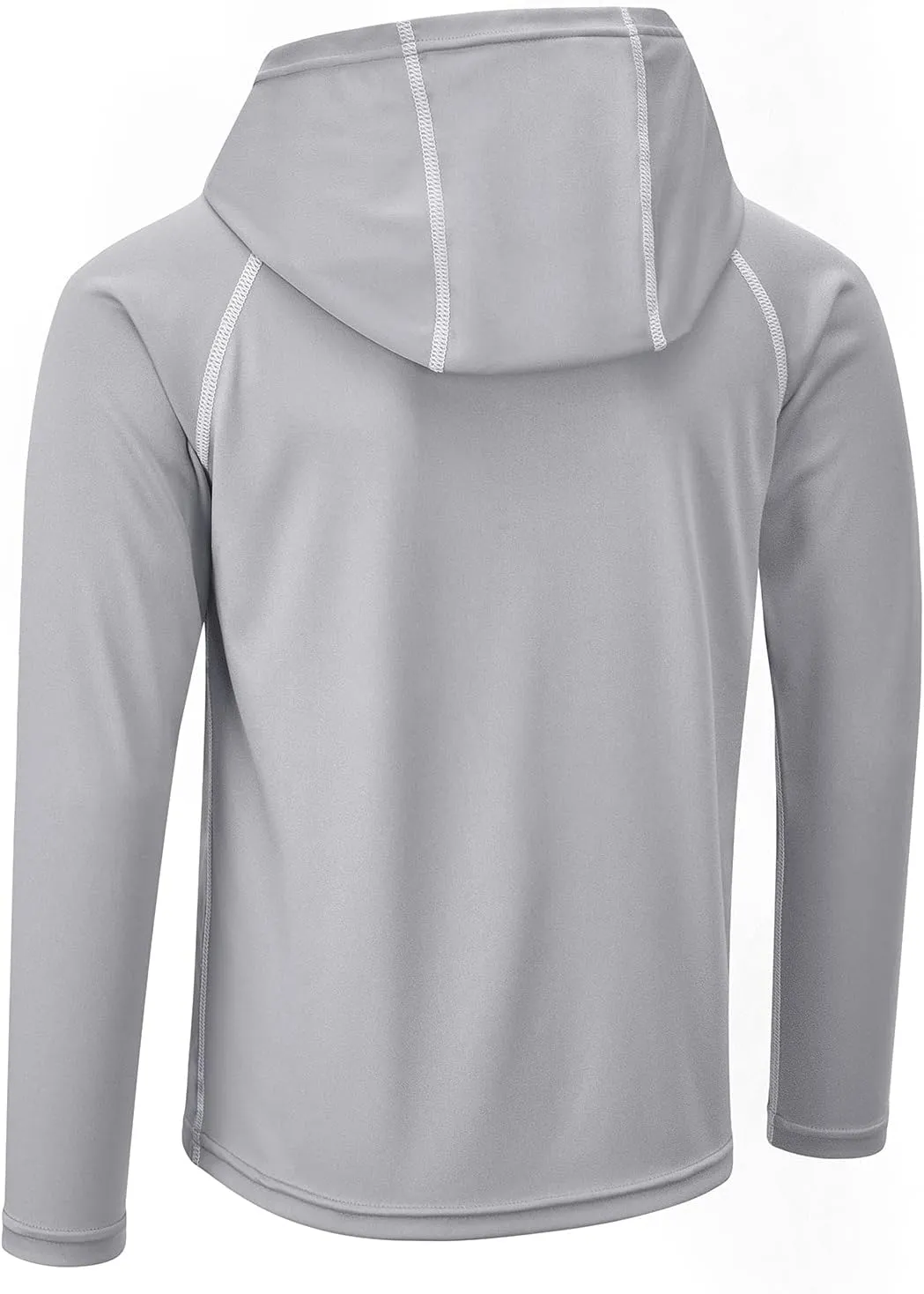 Boys Girls Hooded Sun Shirts UPF50  Long Sleeve Hoodies Quick Dry Rash Guard Swim Shirts Fishing Hiking Thumb Holes